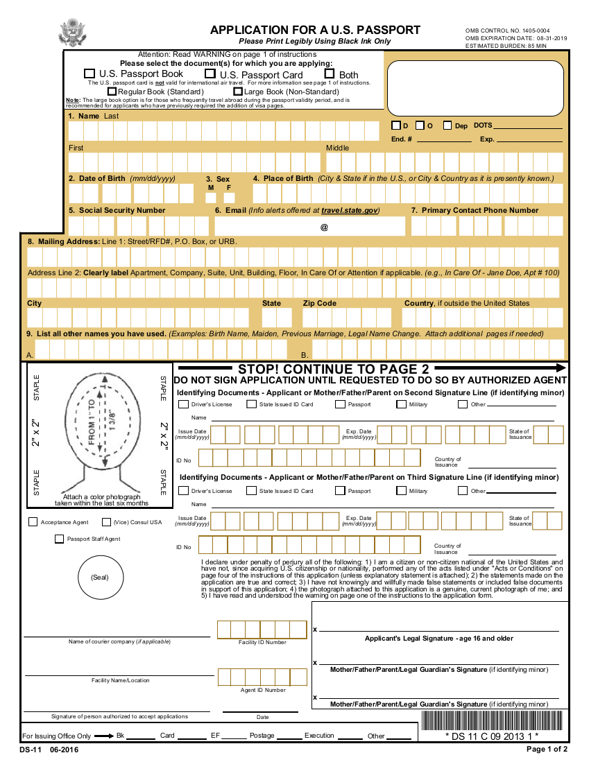 How To Open Passport Application Form ds 11 passport application 2016 2017 How To Open Passport Application Form ds 11 passport application 2016 2017